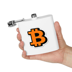 Bitcoin ₿ Flask — 6oz Stainless Steel