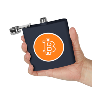 Original Bitcoin Flask — 6oz Stainless Steel
